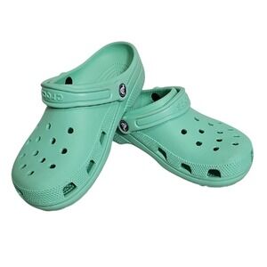 Mint Green Clog Crocs Mens 6 Womens 8 EUC